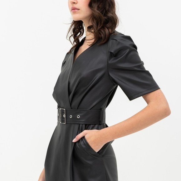 🎀Pleather Dress🎀 - Picture 3 of 4